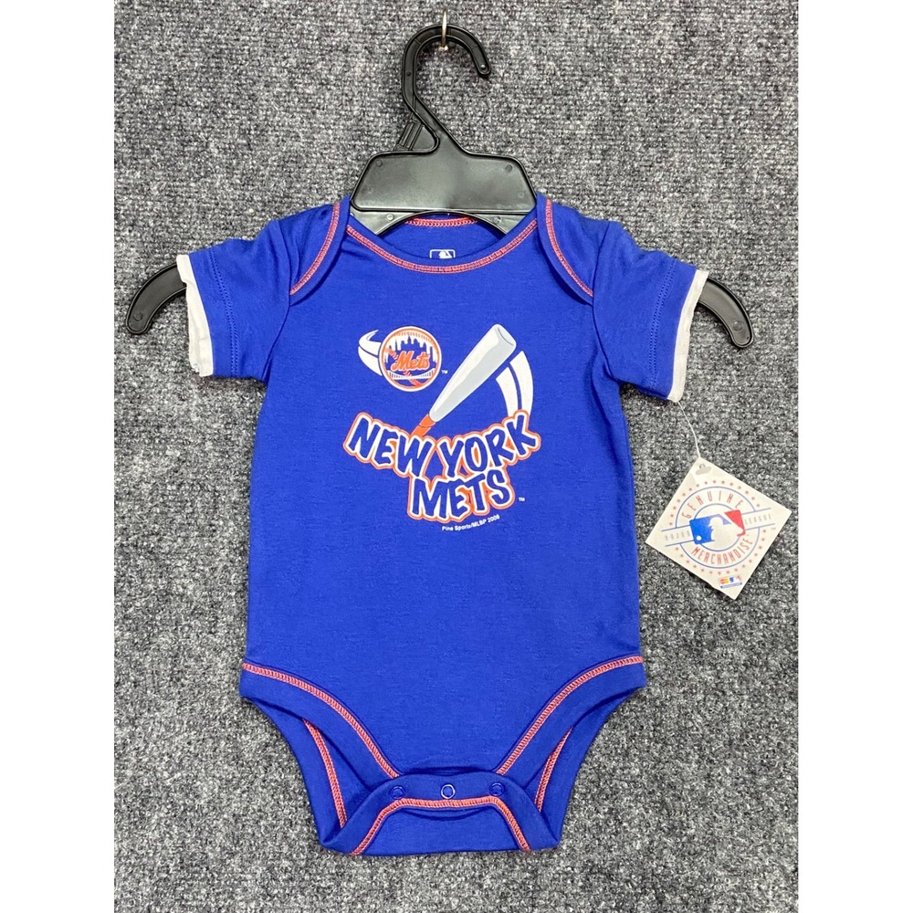 2008 New York Mets MLB Newborn Baby Bodysuit Creeper Baseball Outfit Unisex NWT